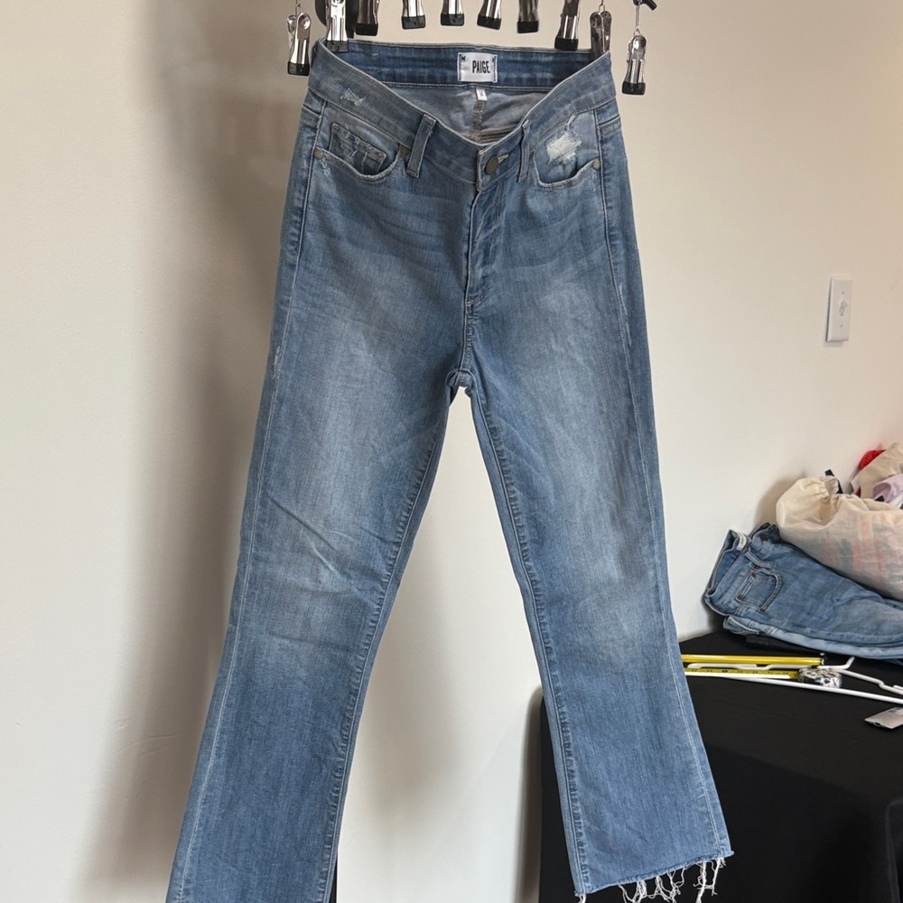 PAIGE Light Blue Flare Women's Jeans 26” inseam